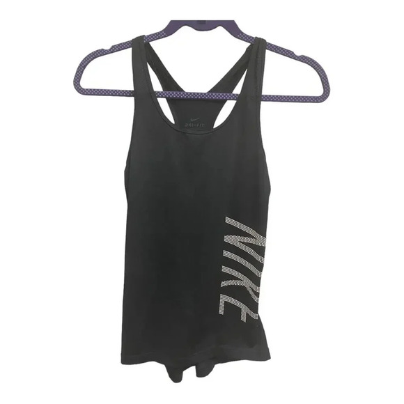 Nike Tops - Nike sleeveless tank  black  with grey Size xs